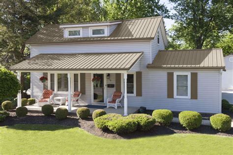 metal house sierra tan and dark grey roof|sierra tan metal roof reviews.